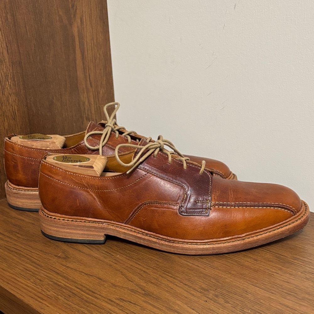 Allen Edmonds Bruce Tan Leather Oxfords